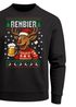 Sweatshirt Herren Weihnachtspullover Weihnachtssweatshirt Rentier Bier Ugly XMAS Sweater Männer Moonworks®preview
