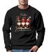 Sweatshirt Herren Weihnachtspullover Wichtel Aufdruck Frohe Weihnachten Weihnachtsoutfit Männer Moonworks®preview