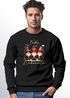 Sweatshirt Herren Weihnachtspullover Wichtel Aufdruck Frohe Weihnachten Weihnachtsoutfit Männer Moonworks®preview