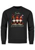 Sweatshirt Herren Weihnachtspullover Wichtel Aufdruck Frohe Weihnachten Weihnachtsoutfit Männer Moonworks®preview