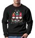 Sweatshirt Herren Weihnachtspullover Wichtel  Aufdruck Frohe Weihnachten Weihnachtsoutfit Männer Moonworks®preview