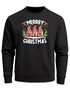 Sweatshirt Herren Weihnachtspullover Wichtel Aufdruck Merry Christmas Weihnachtsoutfit Männer Moonworks®preview