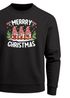 Sweatshirt Herren Weihnachtspullover Wichtel Aufdruck Merry Christmas Weihnachtsoutfit Männer Moonworks®preview
