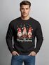 Sweatshirt Herren Weihnachtspullover Wichtel Aufdruck Merry Christmas Weihnachtsoutfit Männer Moonworks®preview
