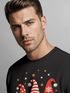Sweatshirt Herren Weihnachtspullover Wichtel Aufdruck Merry Christmas Weihnachtsoutfit Männer Moonworks®preview