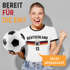 T-Shirt Damen Deutschland Trikot Fontprint Backprint personalisiert mit Name Wunschzahl Fußball EM 2026 Moonworkspreview