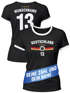 T-Shirt Damen Deutschland Trikot Fontprint Backprint personalisiert mit Name Wunschzahl Fußball WM Fußball-Sommer 2026 Moonworkspreview