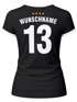 T-Shirt Damen Deutschland Trikot Fontprint Backprint personalisiert mit Name Wunschzahl Fußball WM Fußball-Sommer 2026 Moonworkspreview