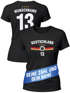 T-Shirt Damen Deutschland Trikot Fontprint Backprint personalisiert mit Name Wunschzahl Fußball WM Fußball-Sommer 2026 Moonworkspreview