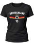 T-Shirt Damen Deutschland Trikot Fontprint Backprint personalisiert mit Name Wunschzahl Fußball WM Fußball-Sommer 2026 Moonworkspreview