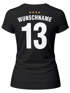 T-Shirt Damen Deutschland Trikot Fontprint Backprint personalisiert mit Name Wunschzahl Fußball WM Fußball-Sommer 2026 Moonworkspreview