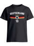 T-Shirt Mädchen Fußball WM Fußball-Sommer 2026 Deutschlandshirt Trikot-Stil personalisiert Name Nummer Fanshirt Geschenkidee Moonworks®preview