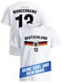 T-Shirt Mädchen Fußball WM Fußball-Sommer 2026 Deutschlandshirt Trikot-Stil personalisiert Name Nummer Fanshirt Geschenkidee Moonworks®preview