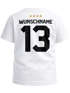 T-Shirt Mädchen WM Fußball-Sommer 2026 Fußball Deutschlandshirt Trikot-Stil Geschenkidee personalisiert Name Nummer Fanshirt Moonworks®preview