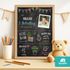 Tafel-Poster zur Einschulung – personalisiert mit Foto Namen Wunschdaten persönliches Geschenk zum Schulanfang erste Klasse SpecialMe®preview