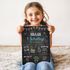 Tafel-Poster zur Einschulung – personalisiert mit Namen & Wunschdaten Einschulungsgeschenke Mädchen Jungen SpecialMe®preview