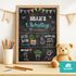 Tafel-Poster zur Einschulung – personalisiert mit Namen & Wunschdaten Einschulungsgeschenke Mädchen Jungen SpecialMe®preview