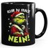 Tasse Anti Weihnachten Spruch lustig Bevor du fragst Nein Geschenkidee Schwarzer Humor MoonWorks®preview