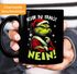 Tasse Anti Weihnachten Spruch lustig Bevor du fragst Nein Geschenkidee Schwarzer Humor MoonWorks®preview