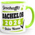 Tasse Bachelor Abschluss Jahr 2026 anpassbar personalisiert mit Namen und Jahr Geschenk Student Studentin Bachelorarbeit SpecialMe®preview