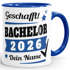 Tasse Bachelor Abschluss Jahr 2026 anpassbar personalisiert mit Namen und Jahr Geschenk Student Studentin Bachelorarbeit SpecialMe®preview
