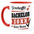 Tasse Bachelor Abschluss personalisiert mit Namen und Jahr Geschenk Student Studentin Bachelorarbeit SpecialMe®preview