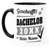 Tasse Bachelor Abschluss personalisiert mit Namen und Jahr Geschenk Student Studentin Bachelorarbeit SpecialMe®preview