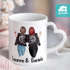 Tasse Beste Freundin personalisiert persönliche Geschenke Freundschaft Frauen Best Friends mit Herz-Henkel SpecialMe®preview