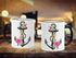 Tasse Blumen Anker Flower Anchor Watercolor Kaffeetasse Teetasse Keramiktasse Autiga®preview