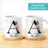 Tasse Buchstabe Monogramm personalisiert mit Namen Initiale Herzhenkel Blumen-Motiv persönliche Geschenke SpecialMe®preview