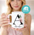 Tasse Buchstabe Monogramm personalisiert mit Namen Initiale Herzhenkel Blumen-Motiv persönliche Geschenke SpecialMe®preview