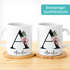 Tasse Buchstabe Monogramm personalisiert mit Namen Initiale Herzhenkel Blumen-Motiv persönliche Geschenke SpecialMe®preview