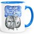 Tasse Die Welt ist schön weil du mit drauf bist Geschenk Liebe Spruch Seehunde Robben Sterne MoonWorks®preview