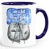 Tasse Die Welt ist schön weil du mit drauf bist Geschenk Liebe Spruch Seehunde Robben Sterne MoonWorks®preview