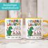 Tasse Dino Papasaurus mit Namen 1 2 3 Kinder personalisierte Geschenke für Papa Mama zum Vatertag Muttertag SpecialMe®preview