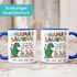 Tasse Dino Papasaurus mit Namen 1 2 3 Kinder personalisierte Geschenke für Papa Mama zum Vatertag Muttertag SpecialMe®preview
