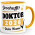 Tasse Doktor-Titel Geschenk Jahr 2026 anpassbar Doktorand Abschluss Studium Doktorarbeit mit Name personalisiert SpecialMe®preview