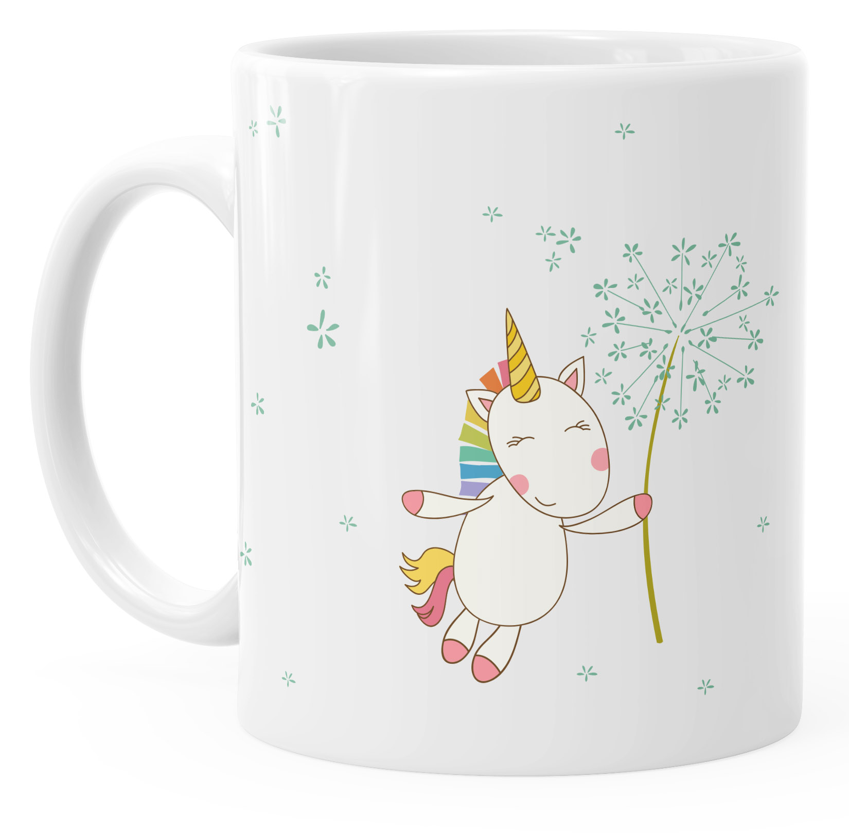 MoonWorks Keramiktasse Mit Farbigem Innen – Glänzend, Schwarz, Für Kaffee & Tee
