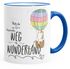Tasse Einhorn Platz da ich such den Weg ins Wunderland Einhorn-Tasse mit Farbkante MoonWorks®preview