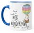 Tasse Einhorn Platz da ich such den Weg ins Wunderland Einhorn-Tasse mit Farbkante MoonWorks®preview