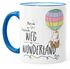 Tasse Einhorn Platz da ich such den Weg ins Wunderland Einhorn-Tasse mit Farbkante MoonWorks®preview