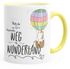 Tasse Einhorn Platz da ich such den Weg ins Wunderland Einhorn-Tasse mit Farbkante MoonWorks®preview