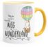 Tasse Einhorn Platz da ich such den Weg ins Wunderland Einhorn-Tasse mit Farbkante MoonWorks®preview