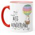 Tasse Einhorn Platz da ich such den Weg ins Wunderland Einhorn-Tasse mit Farbkante MoonWorks®preview