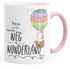 Tasse Einhorn Platz da ich such den Weg ins Wunderland Einhorn-Tasse mit Farbkante MoonWorks®preview