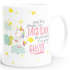 Tasse Einhorn Spruch "auf dem Boden der Tatsachen liegt eindeutig zu wenig Glitzer" einfarbig MoonWorks®preview