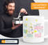 Tasse Einhorn Spruch "auf dem Boden der Tatsachen liegt eindeutig zu wenig Glitzer" einfarbig MoonWorks®preview