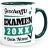 Tasse Examen Geschenk Uni-Abschluss bestandene Prüfung Studium Universität mit Name personalisiert SpecialMe®preview