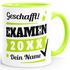 Tasse Examen Geschenk Uni-Abschluss bestandene Prüfung Studium Universität mit Name personalisiert SpecialMe®preview