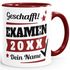 Tasse Examen Geschenk Uni-Abschluss bestandene Prüfung Studium Universität mit Name personalisiert SpecialMe®preview